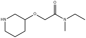 N-ETHYL-N-METHYL-2-(PIPERIDIN-3-YLOXY)-ACETAMIDE Struktur