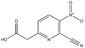 (6-CYANO-5-NITROPYRIDIN-2-YL)ACETIC ACID Struktur