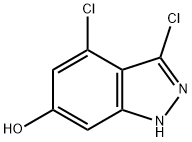 3,4-DICHLORO-6-HYDROXYINDAZOLE Struktur