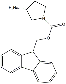 (R)-1-FMOC-3-AMINOPYRROLIDINE Struktur