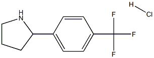 2-(4-(TRIFLUOROMETHYL)PHENYL)PYRROLIDINE HYDROCHLORIDE Struktur