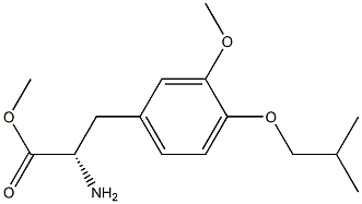 METHYL (2S)-2-AMINO-3-[3-METHOXY-4-(2-METHYLPROPOXY)PHENYL]PROPANOATE Struktur