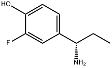 4-((1S)-1-AMINOPROPYL)-2-FLUOROPHENOL Struktur