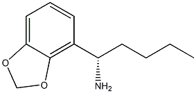 1-(2H-BENZO[D]1,3-DIOXOLEN-4-YL)(1S)PENTYLAMINE Struktur