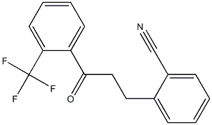 3-(2-CYANOPHENYL)-2'-TRIFLUOROMETHYLPROPIOPHENONE Struktur