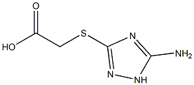 [(5-AMINO-1H-1,2,4-TRIAZOL-3-YL)THIO]ACETIC ACID Struktur