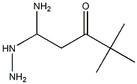 1-AMINO-1-HYDRAZINO-3-OXO-4,4-DIMETHYL-PENTANE Struktur