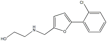 2-(((5-(2-CHLOROPHENYL)-2-FURYL)METHYL)AMINO)ETHANOL Struktur