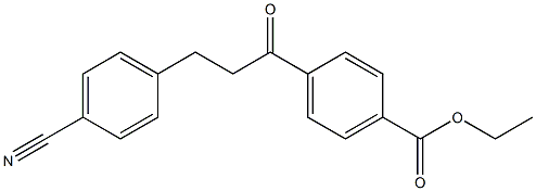 4'-CARBOETHOXY-3-(4-CYANOPHENYL)PROPIOPHENONE Struktur