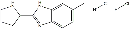 6-METHYL-2-PYRROLIDIN-2-YL-1H-BENZOIMIDAZOLE DIHYDROCHLORIDE Struktur