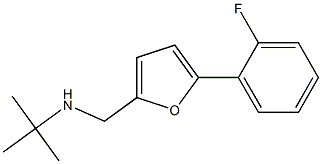 N-((5-(2-FLUOROPHENYL)-2-FURYL)METHYL)-2-METHYLPROPAN-2-AMINE Struktur