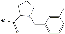 1-(3-METHYLBENZYL)PYRROLIDINE-2-CARBOXYLIC ACID Structure