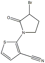 2-(3-BROMO-2-OXOPYRROLIDIN-1-YL)THIOPHENE-3-CARBONITRILE Struktur