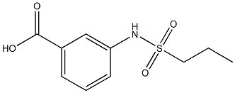 3-[(PROPYLSULFONYL)AMINO]BENZOIC ACID Struktur