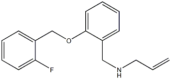 N-(2-((2-FLUOROBENZYL)OXY)BENZYL)PROP-2-EN-1-AMINE Struktur