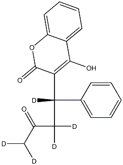 S-(-)-WARFARIN-D5 Struktur