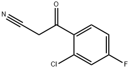 3-(2'-CHLORO-4'-FLUOROPHENYL)-3-OXOPROPANENITRILE Struktur