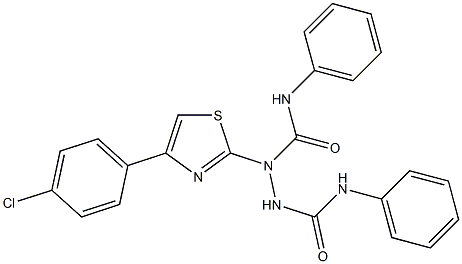 1-[4-(4-CHLOROPHENYL)-1,3-THIAZOL-2-YL]-N,N'-DIPHENYLHYDRAZINE-1,2-DICARBOXAMIDE