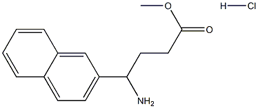 4-AMINO-4-NAPHTHALEN-2-YL-BUTYRIC ACID METHYL ESTER HYDROCHLORIDE Struktur