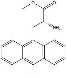 METHYL (2R)-2-AMINO-3-(10-METHYL(9-ANTHRYL))PROPANOATE Struktur