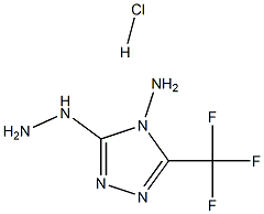 3-HYDRAZINO-5-(TRIFLUOROMETHYL)-4H-1,2,4-TRIAZOL-4-AMINE HYDROCHLORIDE Struktur