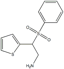 2-BENZENESULFONYL-2-THIOPHEN-2-YL-ETHYLAMINE Struktur