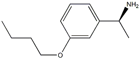 (1S)-1-(3-BUTOXYPHENYL)ETHYLAMINE Struktur