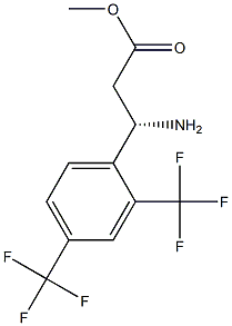 METHYL (3S)-3-AMINO-3-[2,4-BIS(TRIFLUOROMETHYL)PHENYL]PROPANOATE Struktur