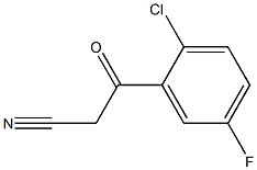 2-CHLORO-5-FLUOROBENZOYLACETONITRILE Struktur