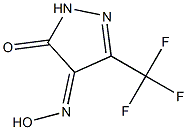 4,5-DIHYDRO-3-(TRIFLUOROMETHYL)PYRAZOLE-4,5-DIONE-4-OXIME Struktur