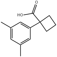 1-(3,5-DIMETHYLPHENYL)CYCLOBUTANECARBOXYLIC ACID Struktur