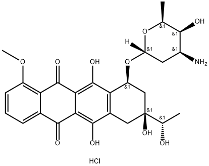 DAUNORUBICINOL HCL Struktur