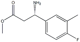 METHYL (3S)-3-AMINO-3-(4-FLUORO-3-METHYLPHENYL)PROPANOATE Struktur