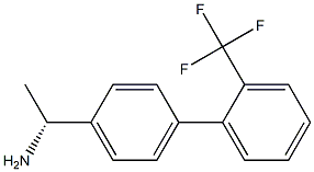 (1R)-1-(4-[2-(TRIFLUOROMETHYL)PHENYL]PHENYL)ETHYLAMINE Struktur