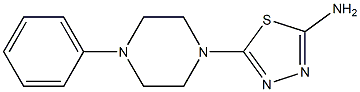 5-(4-PHENYLPIPERAZIN-1-YL)-1,3,4-THIADIAZOL-2-AMINE Struktur