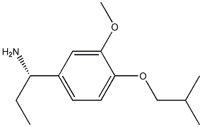 (1S)-1-[3-METHOXY-4-(2-METHYLPROPOXY)PHENYL]PROPYLAMINE Struktur