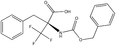 N-[(BENZYLOXY)CARBONYL]-A-(TRIFLUOROMETHYL)PHENYLALANINE Struktur