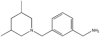 1-(3-[(3,5-DIMETHYLPIPERIDIN-1-YL)METHYL]PHENYL)METHANAMINE Struktur