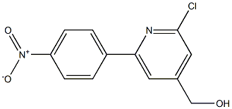 (2-CHLORO-6-(4-NITROPHENYL)PYRIDIN-4-YL)METHANOL Struktur