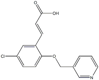 (2E)-3-[5-CHLORO-2-(PYRIDIN-3-YLMETHOXY)PHENYL]ACRYLIC ACID Struktur