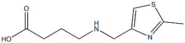 4-([(2-METHYL-1,3-THIAZOL-4-YL)METHYL]AMINO)BUTANOIC ACID Struktur