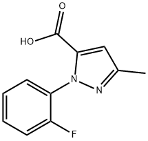 1-(2-FLUOROPHENYL)-3-METHYL-1H-PYRAZOLE-5-CARBOXYLIC ACID Struktur