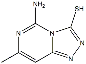 5-AMINO-7-METHYL[1,2,4]TRIAZOLO[4,3-C]PYRIMIDINE-3-THIOL Struktur