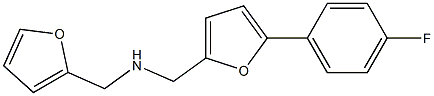 1-(5-(4-FLUOROPHENYL)-2-FURYL)-N-(2-FURYLMETHYL)METHANAMINE Struktur