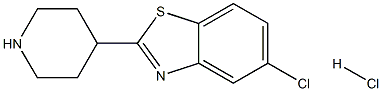 5-CHLORO-2-PIPERIDIN-4-YL-1,3-BENZOTHIAZOLE HYDROCHLORIDE Struktur