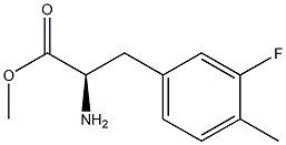 METHYL (2R)-2-AMINO-3-(3-FLUORO-4-METHYLPHENYL)PROPANOATE Struktur