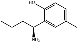 2-((1S)-1-AMINOBUTYL)-4-METHYLPHENOL Struktur