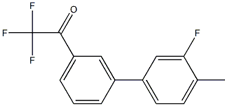 3'-(3-FLUORO-4-METHYLPHENYL)-2,2,2-TRIFLUOROACETOPHENONE Struktur