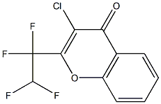 3-CHLORO-2-(1,1,2,2-TETRAFLUOROETHYL)CHROMONE Struktur