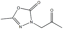 5-METHYL-3-(2-OXO-PROPYL)-3H-[1,3,4]OXADIAZOL-2-ONE Struktur